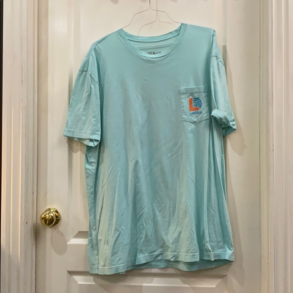 Light teal Lake Dad t-shirt